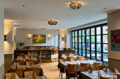 Gemütliche Ambientebeleuchtung Restaurant