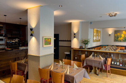 Gemütliche Ambientebeleuchtung Restaurant